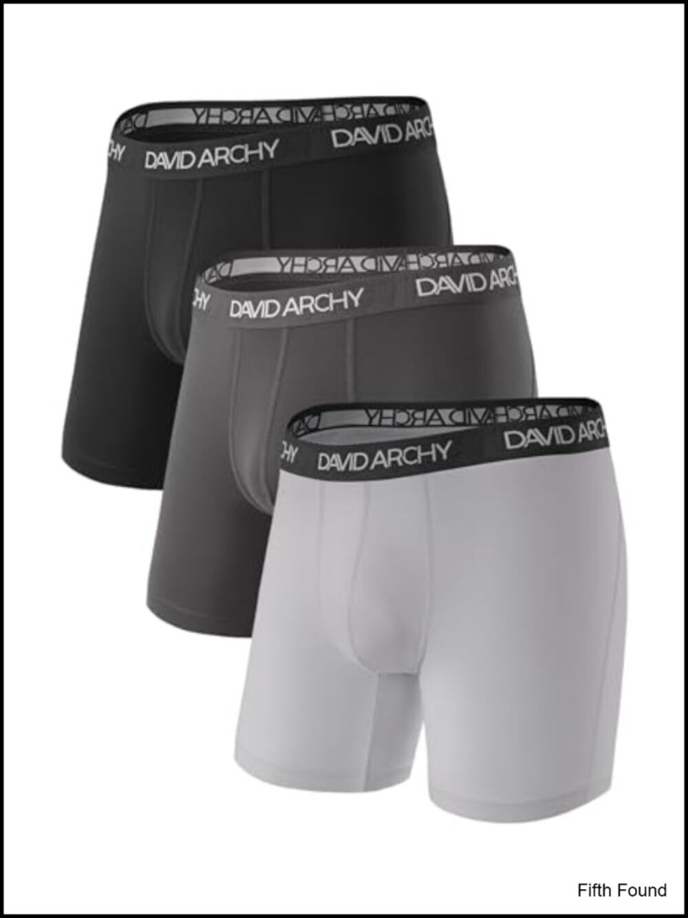 Men's Performance Boxer Briefs 3D Pouch Quick Dry 3 Pack